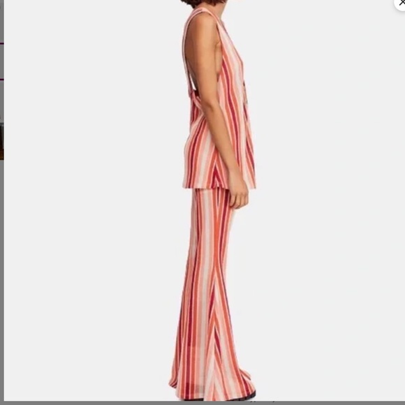 Free People Bridget Stripe Set in Sunset Combo sz Medium  NWT - Picture 3 of 5
